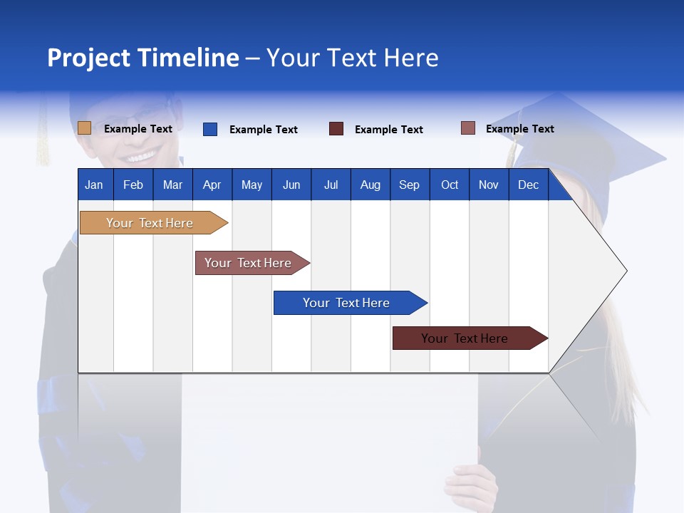 College Glasses Placard PowerPoint Template