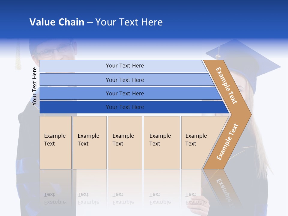College Glasses Placard PowerPoint Template