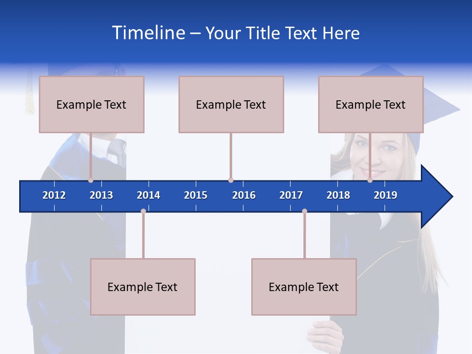 College Glasses Placard PowerPoint Template