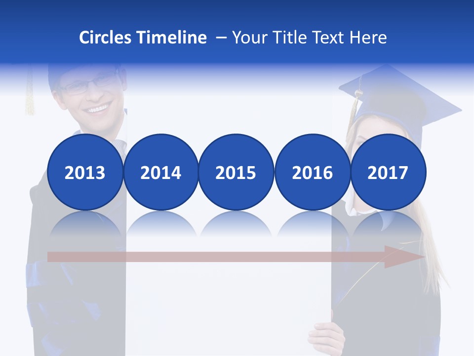 College Glasses Placard PowerPoint Template