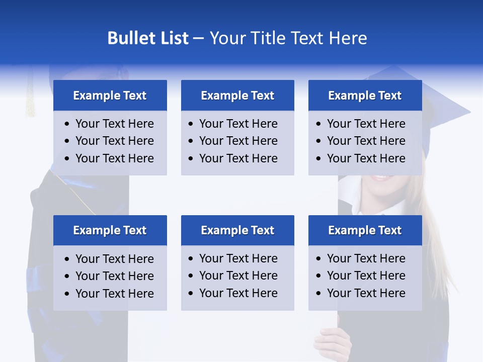 College Glasses Placard PowerPoint Template