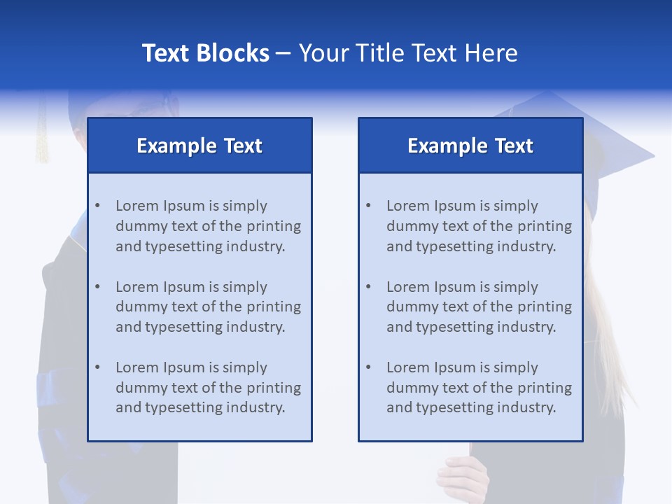 College Glasses Placard PowerPoint Template