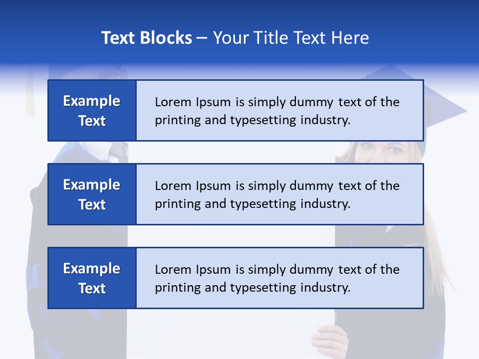 College Glasses Placard PowerPoint Template