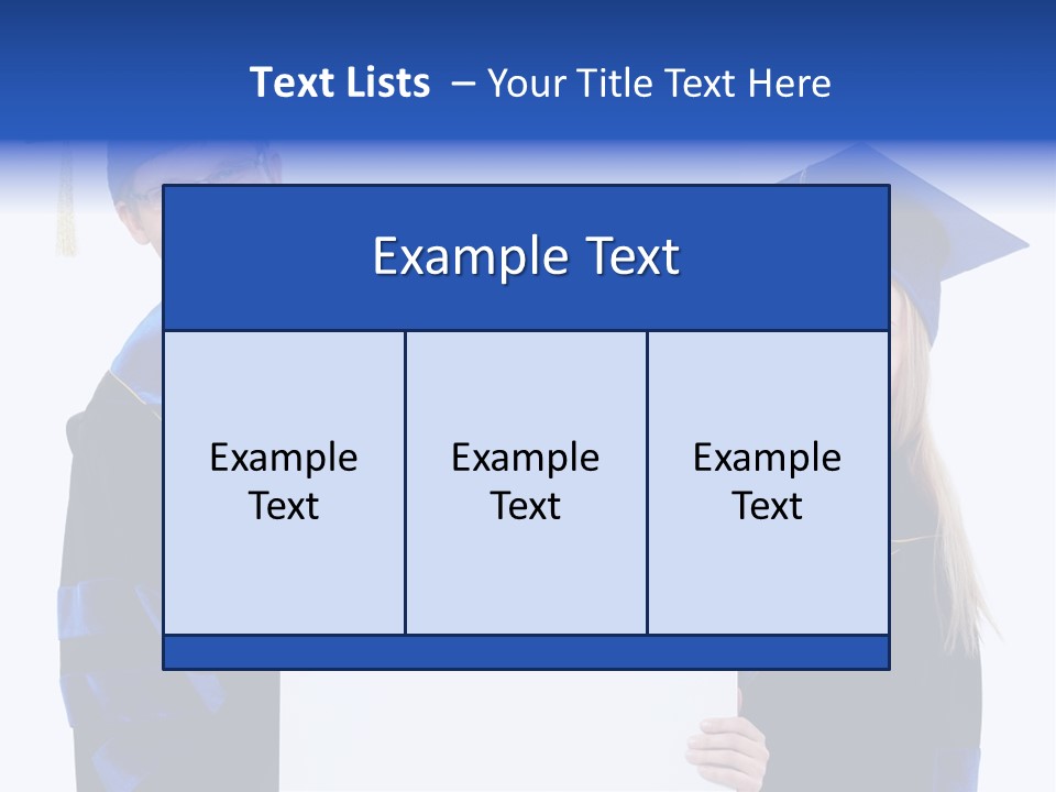 College Glasses Placard PowerPoint Template