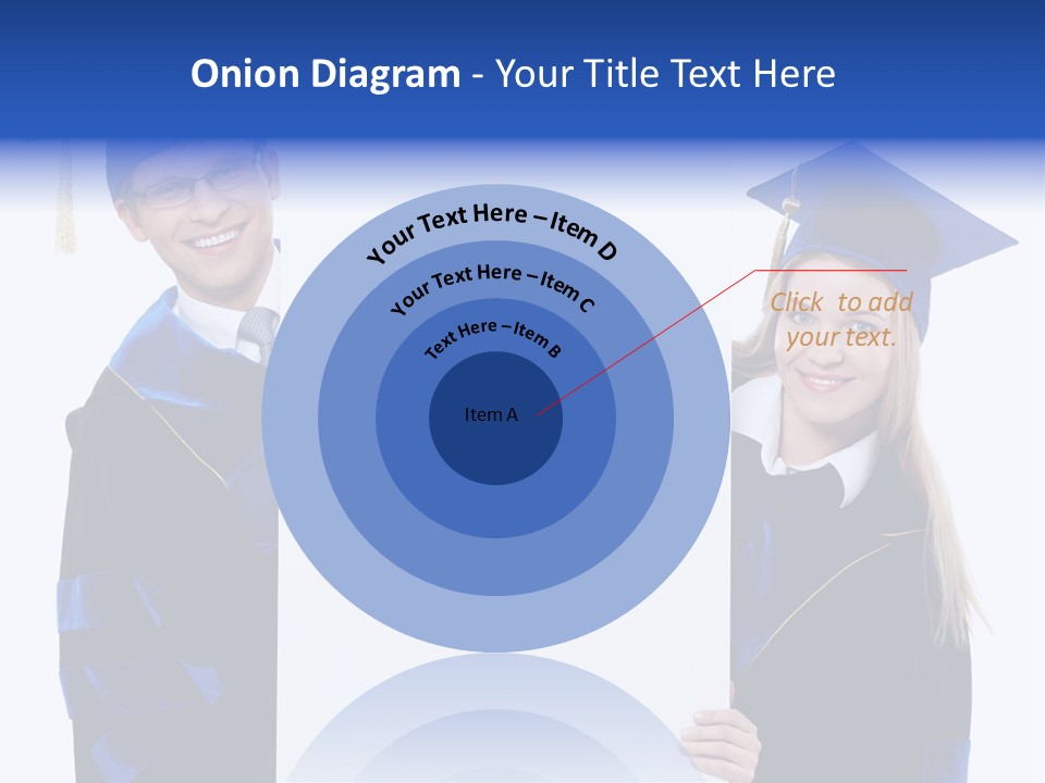 College Glasses Placard PowerPoint Template