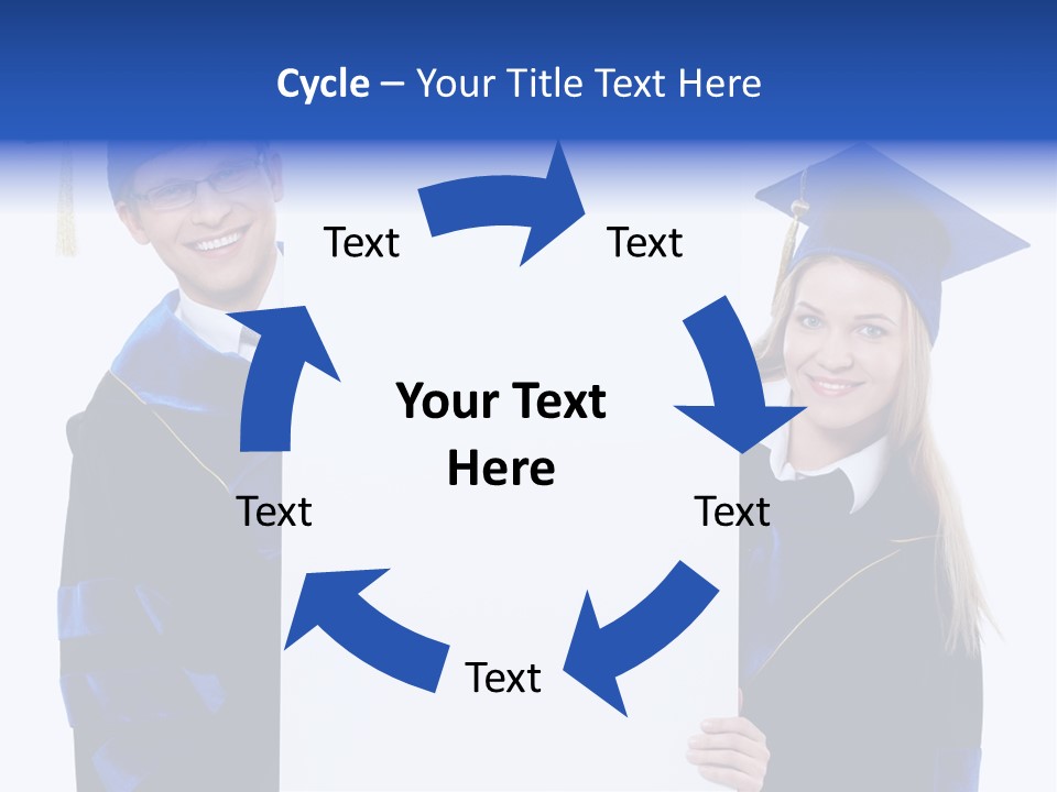 College Glasses Placard PowerPoint Template