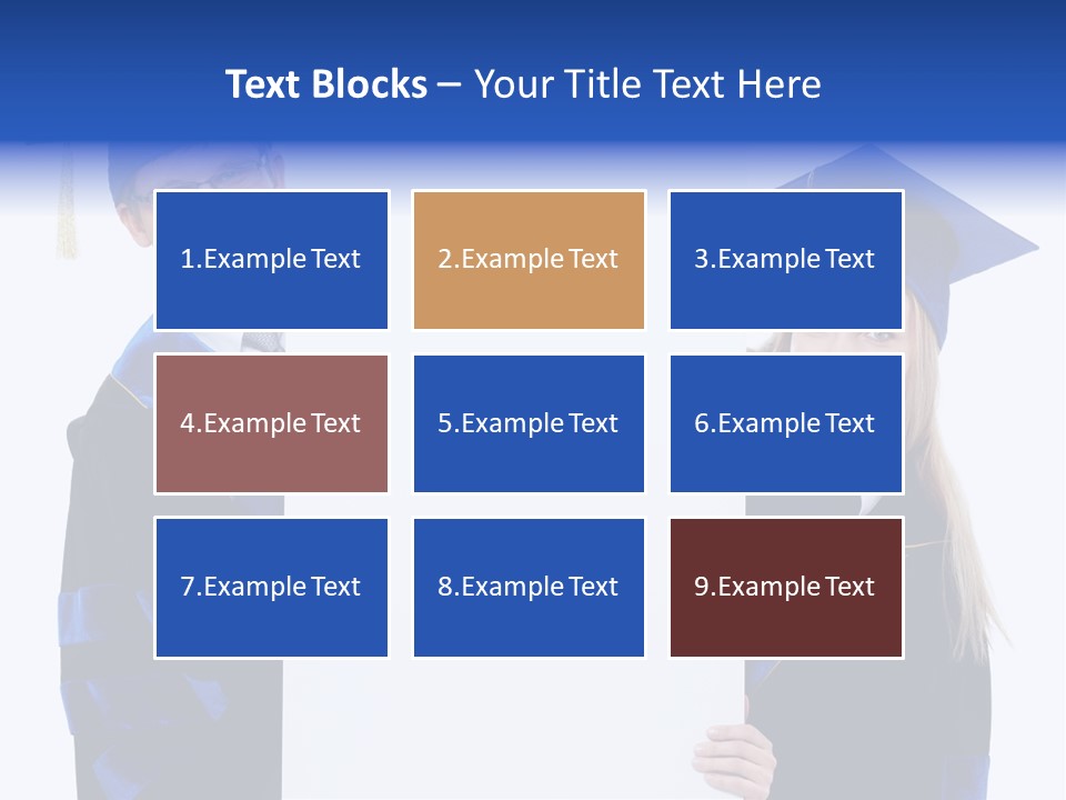 College Glasses Placard PowerPoint Template