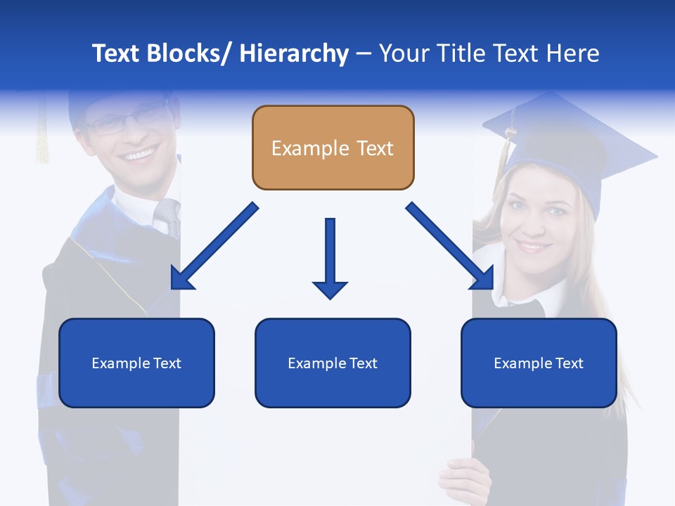 College Glasses Placard PowerPoint Template