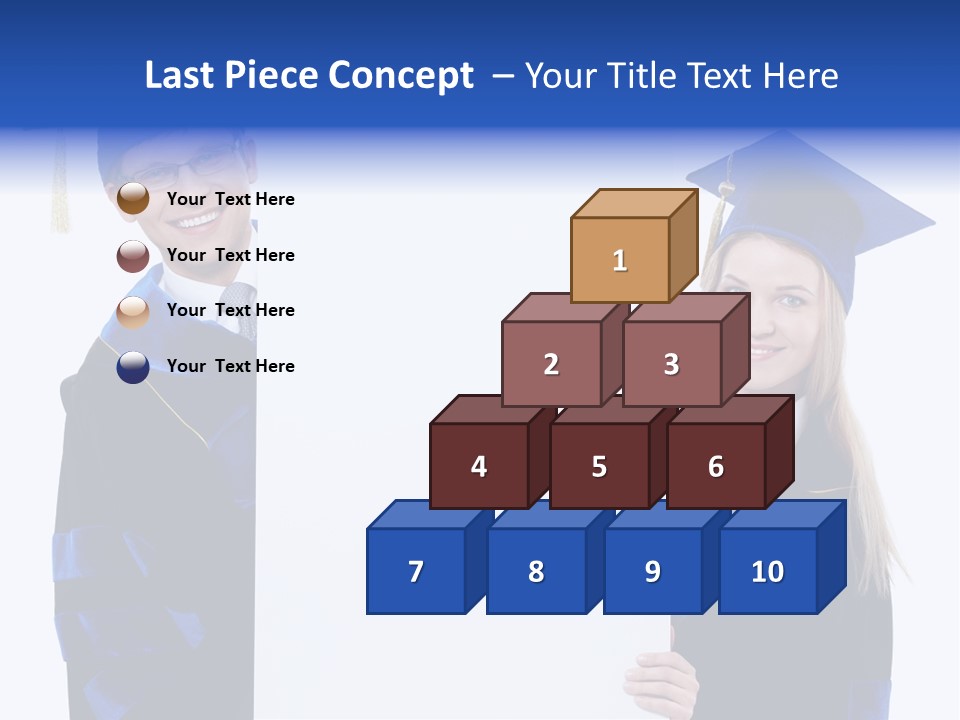 College Glasses Placard PowerPoint Template