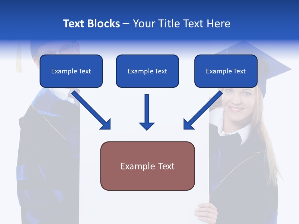 College Glasses Placard PowerPoint Template
