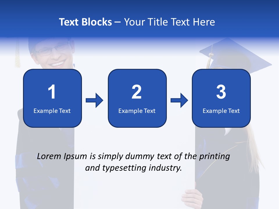 College Glasses Placard PowerPoint Template