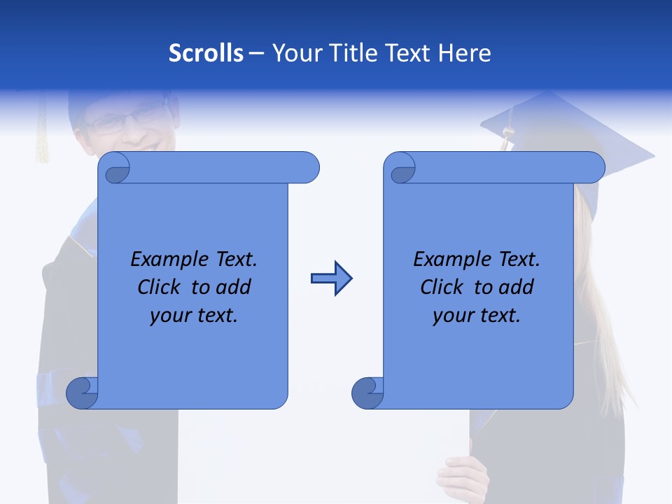 College Glasses Placard PowerPoint Template