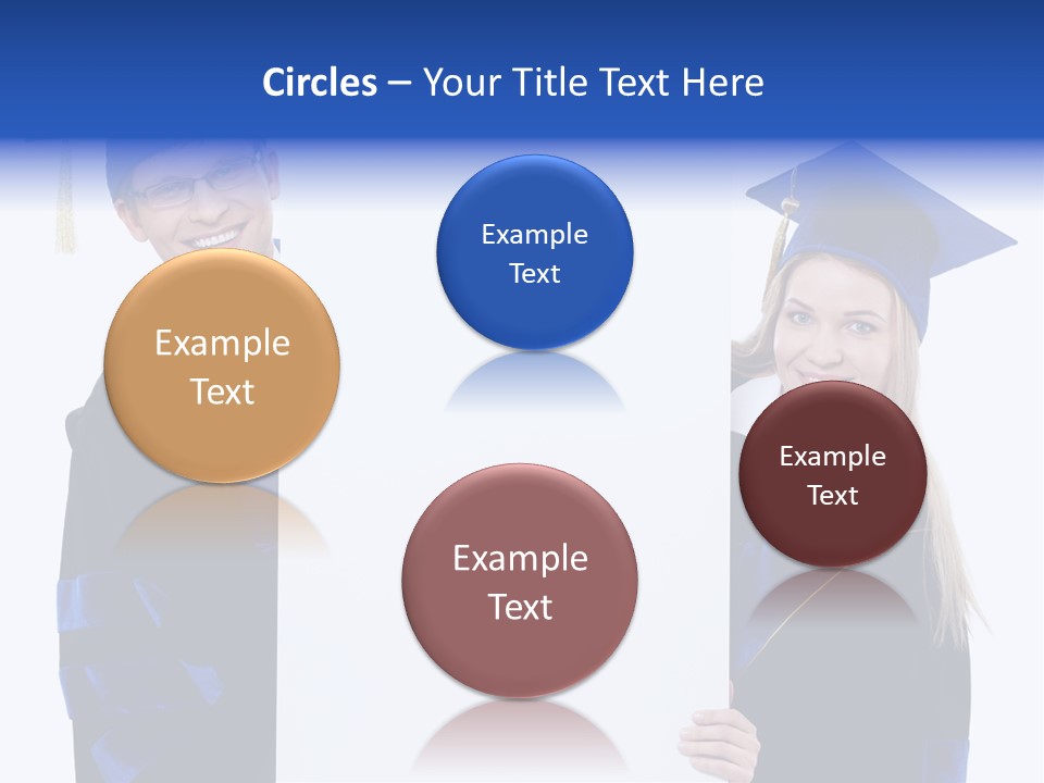 College Glasses Placard PowerPoint Template