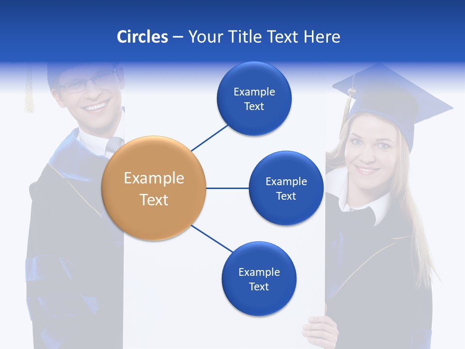 College Glasses Placard PowerPoint Template