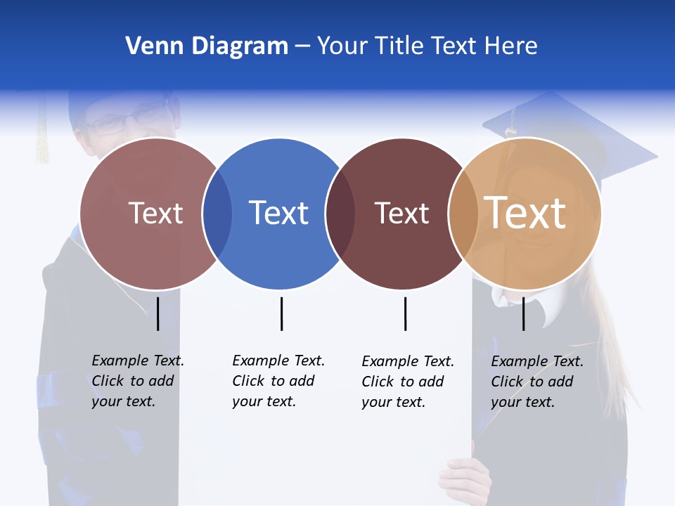 College Glasses Placard PowerPoint Template