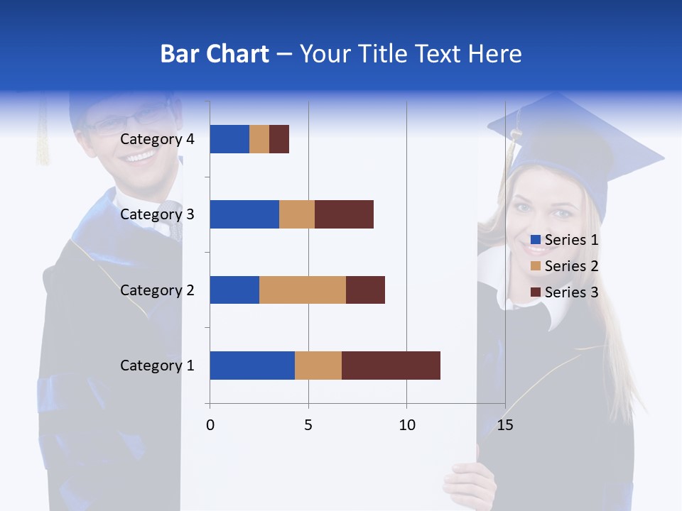 College Glasses Placard PowerPoint Template