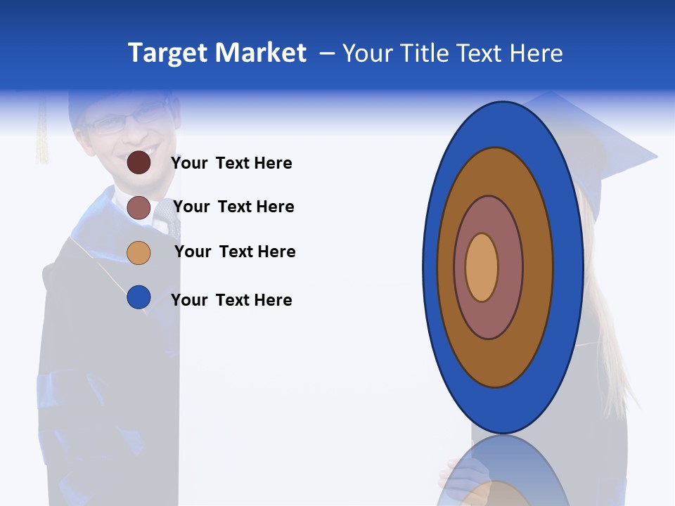 College Glasses Placard PowerPoint Template