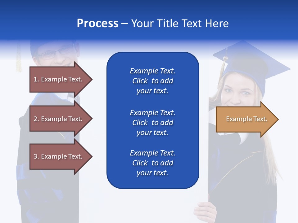 College Glasses Placard PowerPoint Template