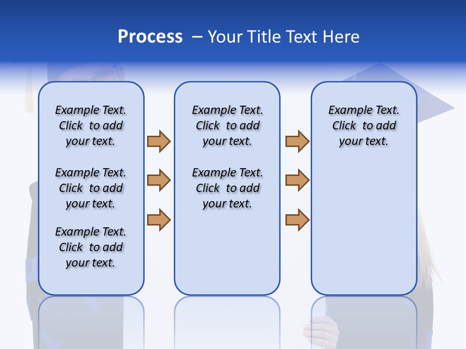 College Glasses Placard PowerPoint Template