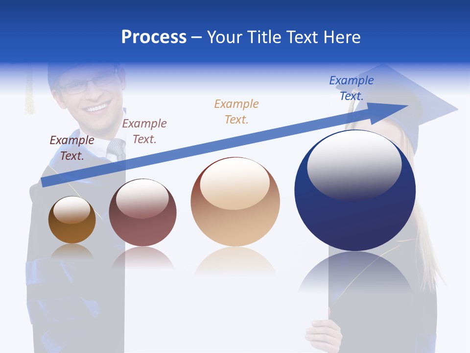 College Glasses Placard PowerPoint Template