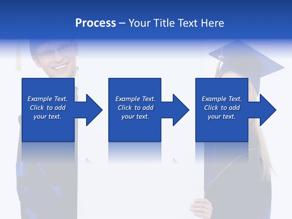 College Glasses Placard PowerPoint Template