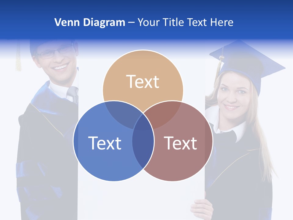 College Glasses Placard PowerPoint Template