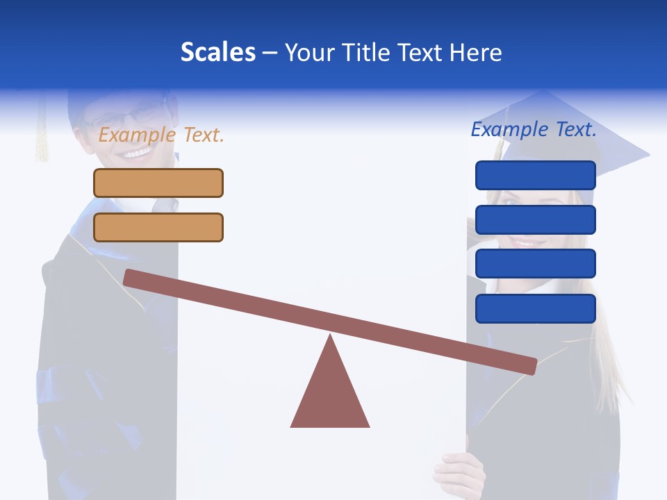 College Glasses Placard PowerPoint Template