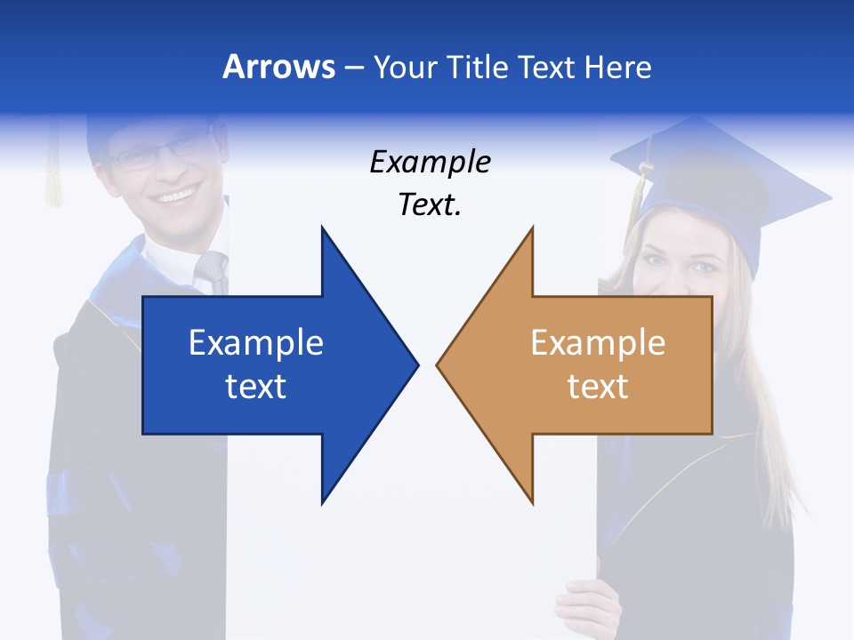 College Glasses Placard PowerPoint Template