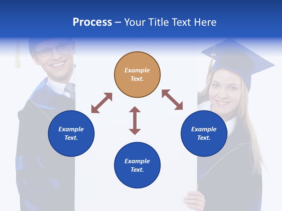 College Glasses Placard PowerPoint Template