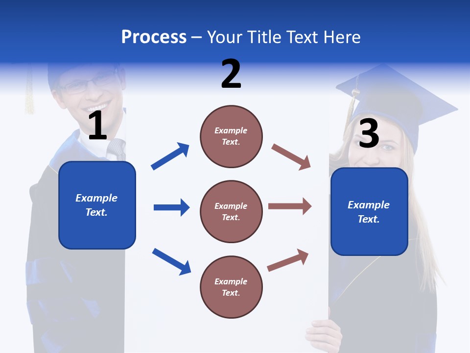 College Glasses Placard PowerPoint Template