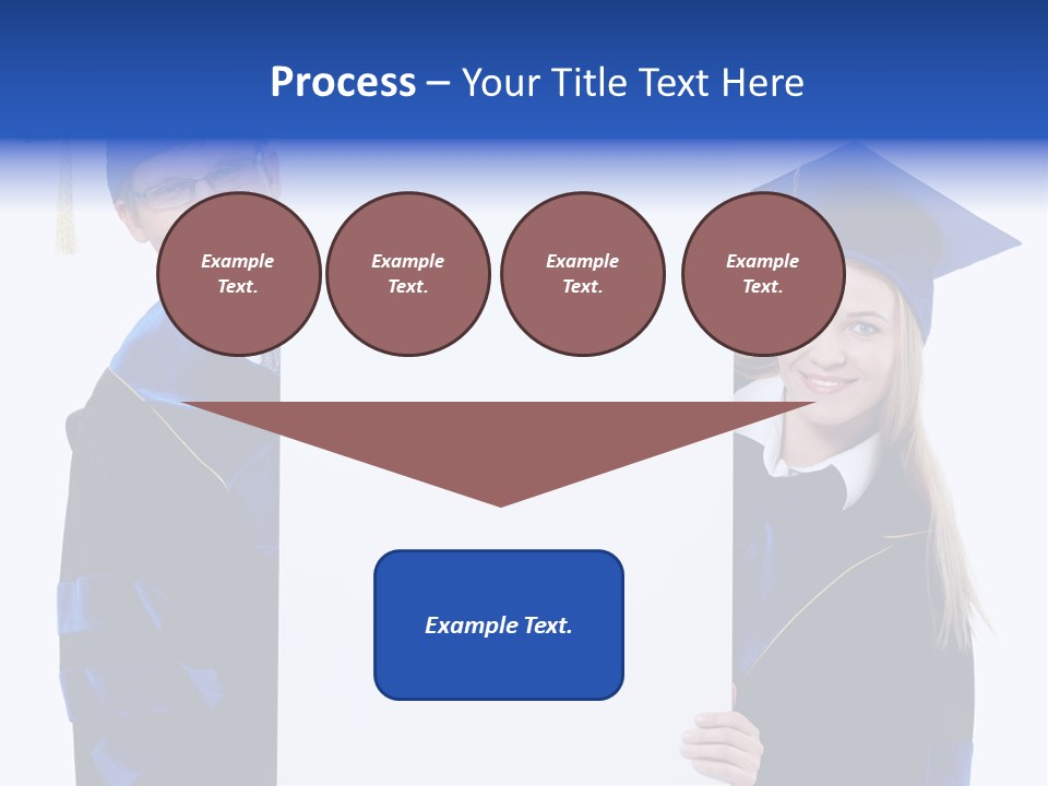 College Glasses Placard PowerPoint Template