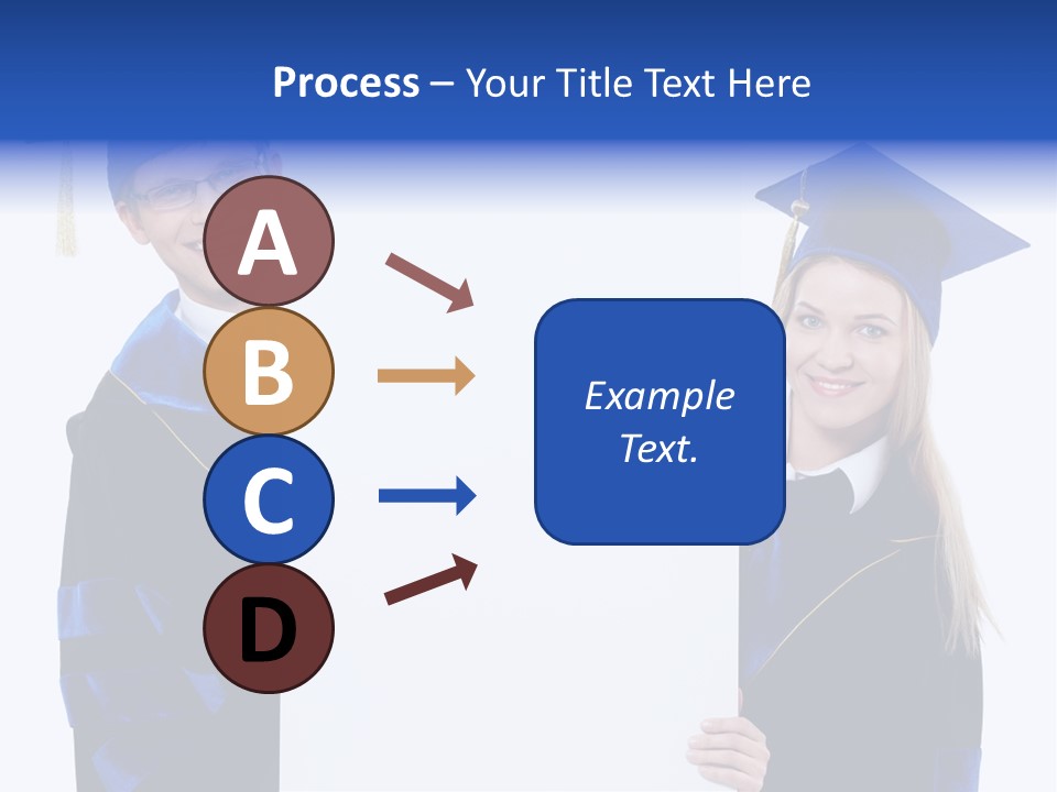 College Glasses Placard PowerPoint Template