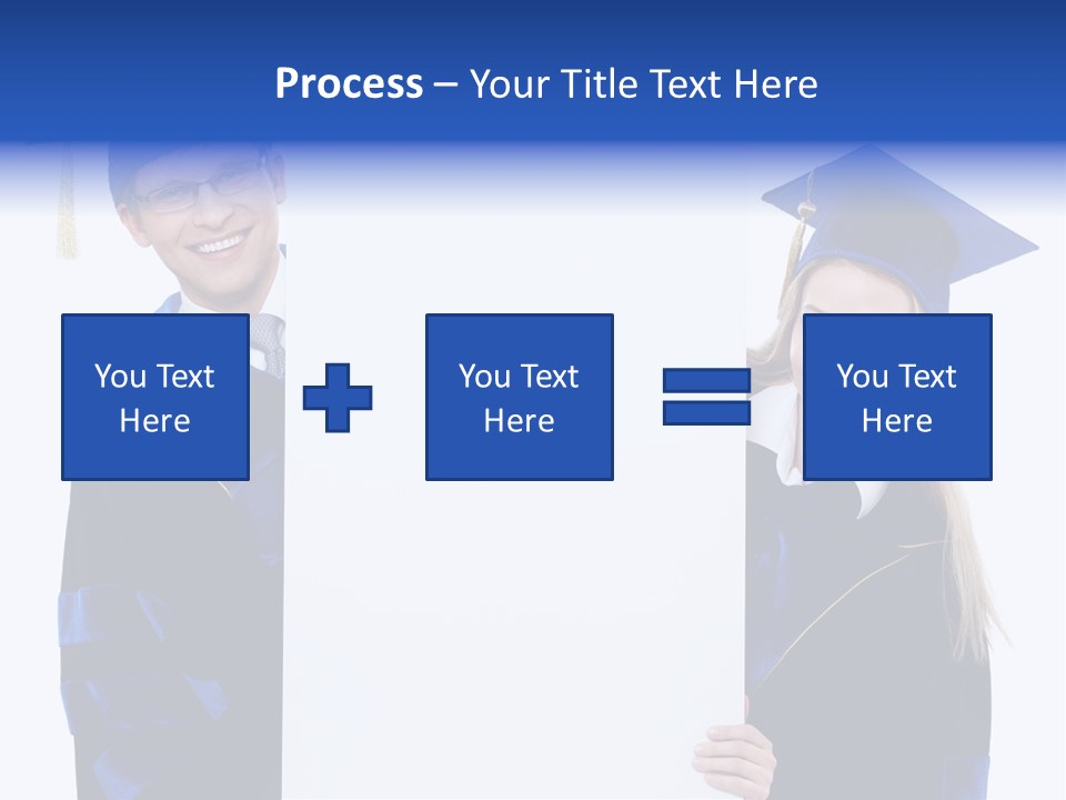 College Glasses Placard PowerPoint Template