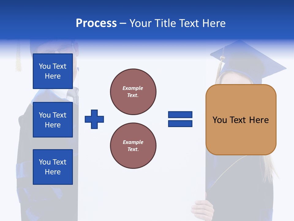 College Glasses Placard PowerPoint Template