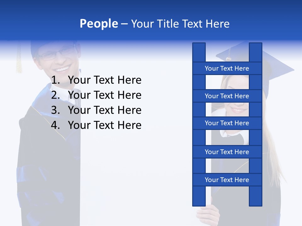 College Glasses Placard PowerPoint Template