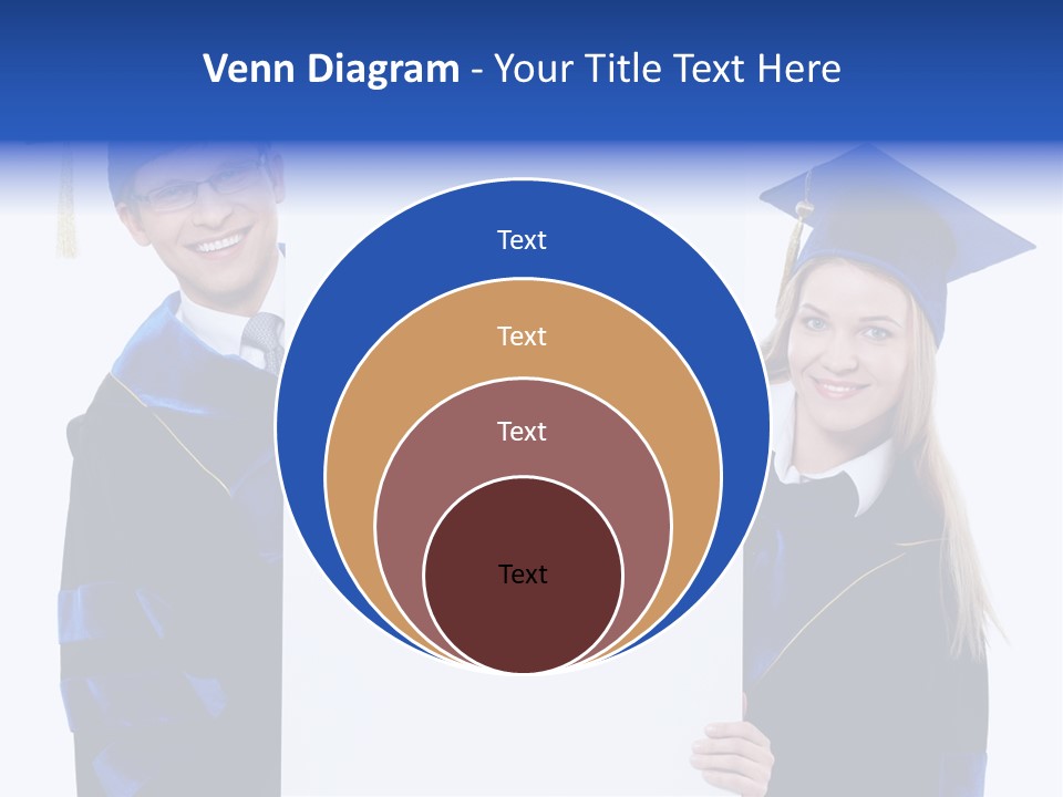 College Glasses Placard PowerPoint Template