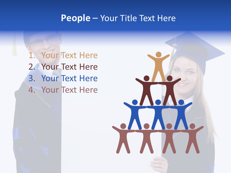 College Glasses Placard PowerPoint Template