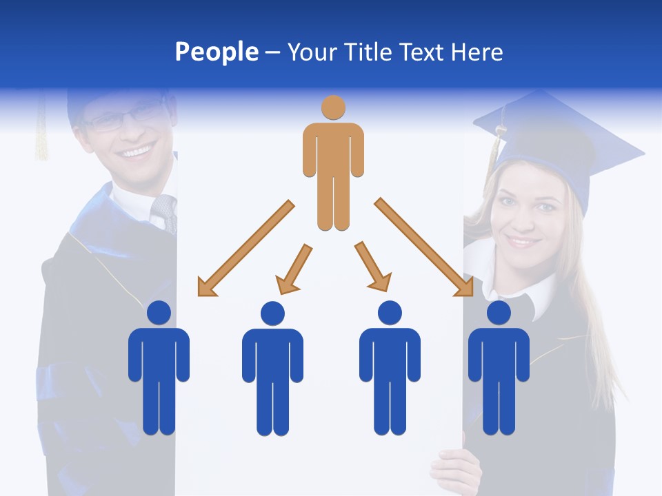 College Glasses Placard PowerPoint Template