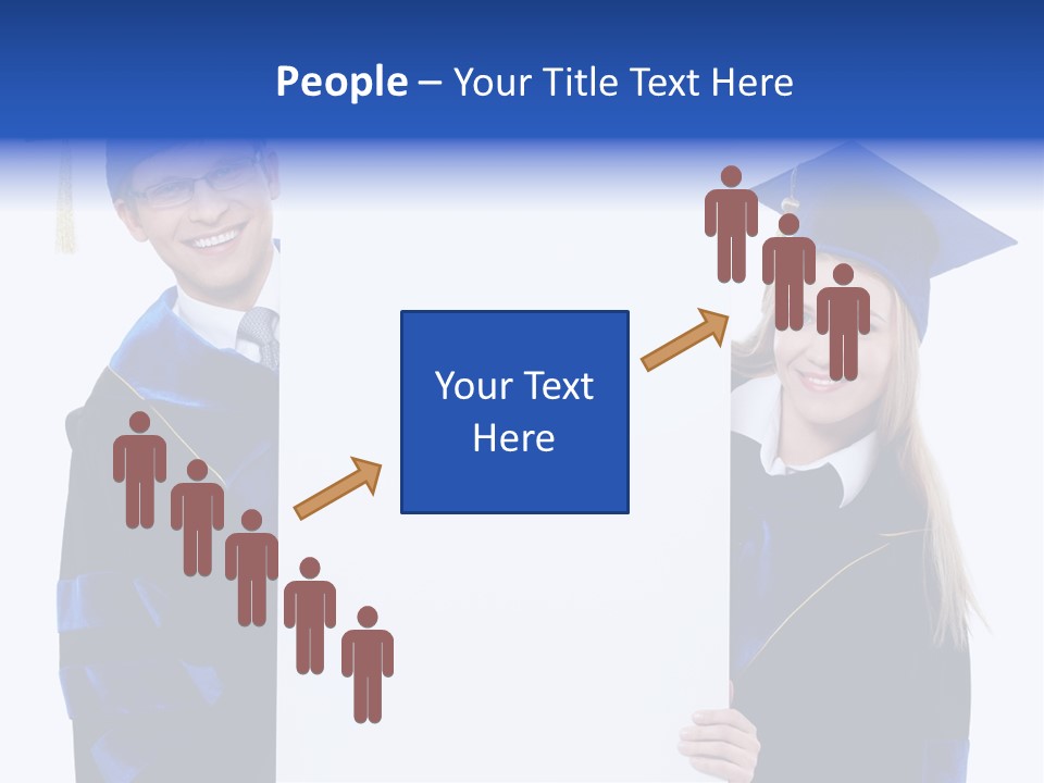 College Glasses Placard PowerPoint Template