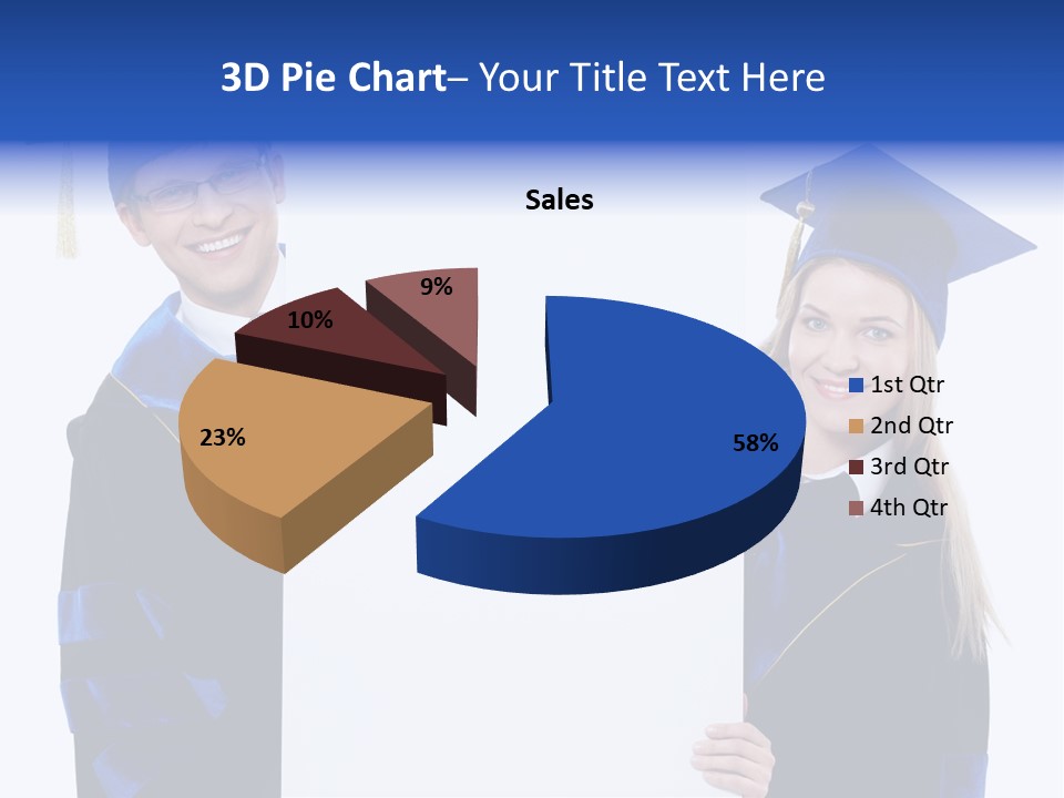 College Glasses Placard PowerPoint Template