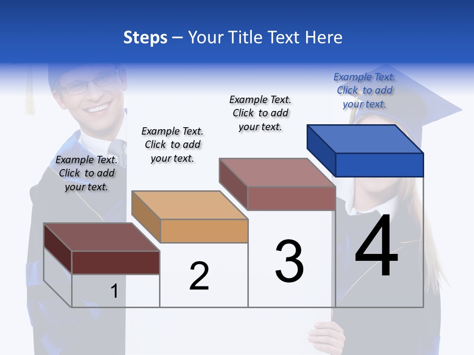 College Glasses Placard PowerPoint Template