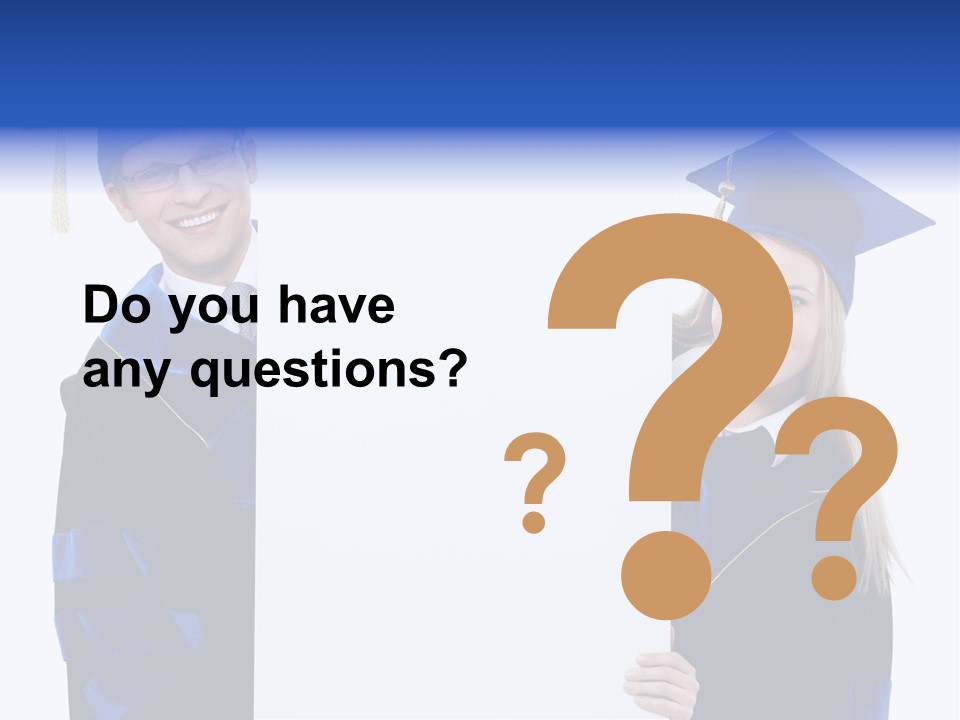 College Glasses Placard PowerPoint Template