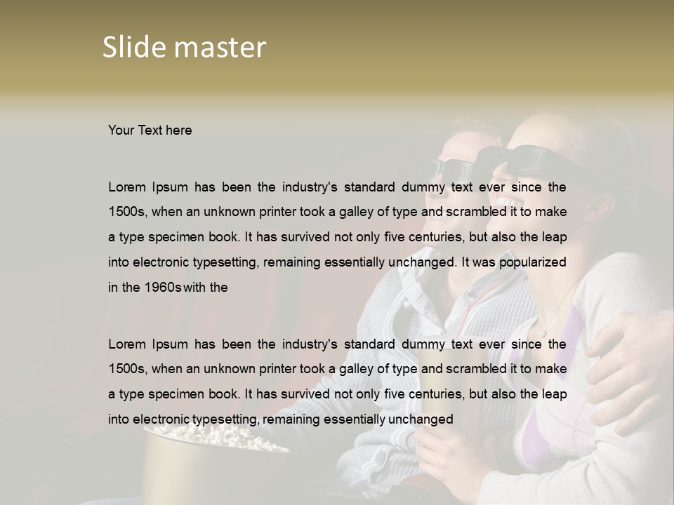 Lifestyles Seat Spectator PowerPoint Template