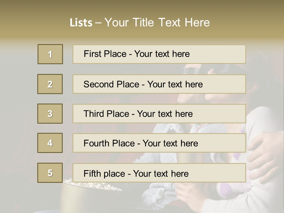 Lifestyles Seat Spectator PowerPoint Template