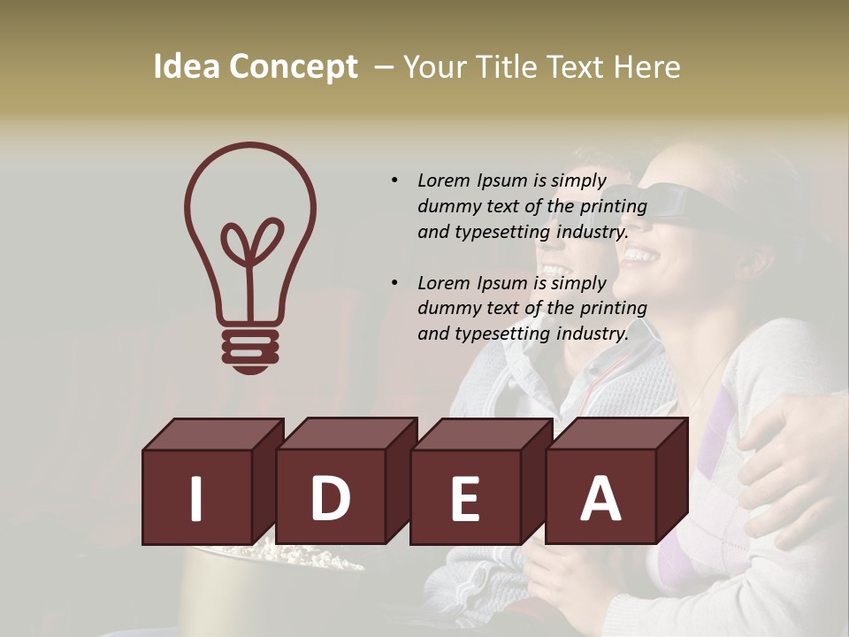 Lifestyles Seat Spectator PowerPoint Template