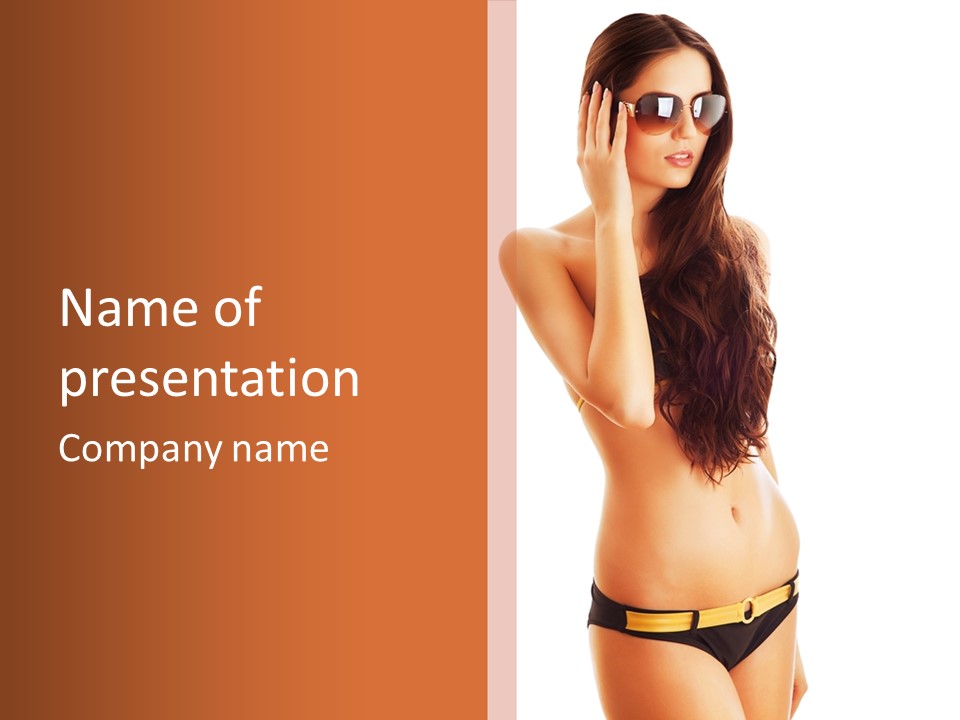 Girl  Lady PowerPoint Template