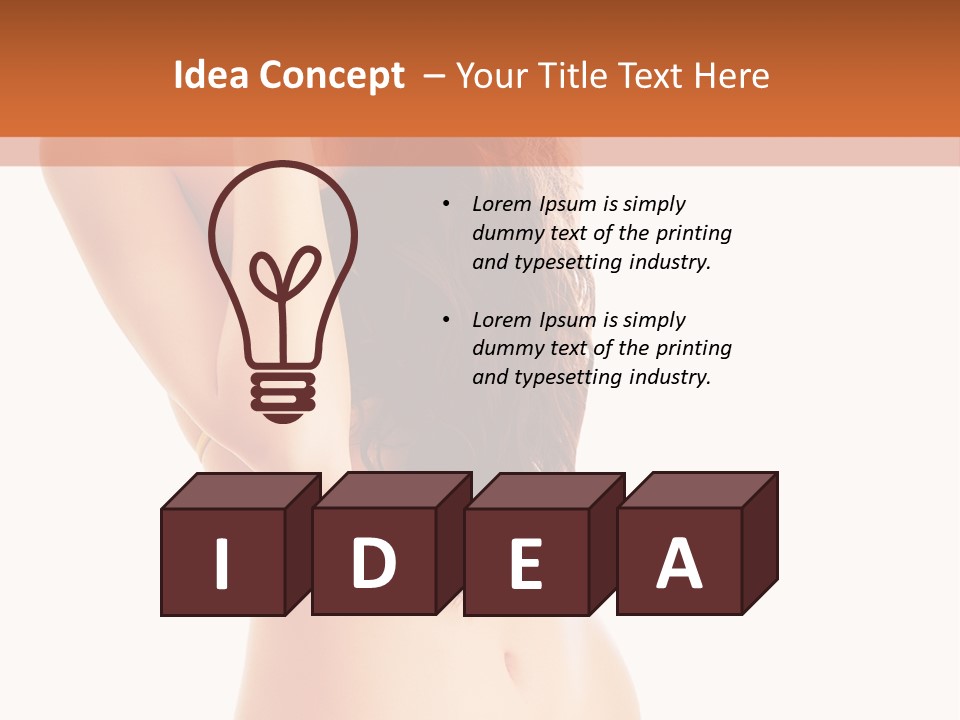 Girl  Lady PowerPoint Template