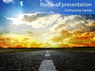 Rural Through Track PowerPoint Template