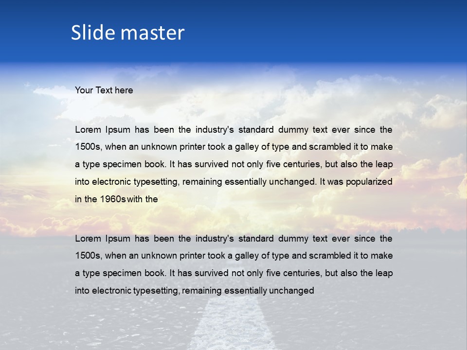 Rural Through Track PowerPoint Template