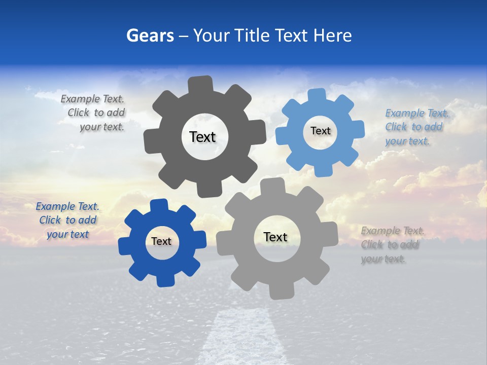 Rural Through Track PowerPoint Template